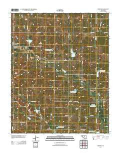 Meridian Oklahoma Historical topographic map, 1:24000 scale, 7.5 X 7.5 Minute, Year 2012