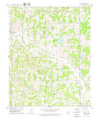 Meridian Oklahoma Historical topographic map, 1:24000 scale, 7.5 X 7.5 Minute, Year 1978