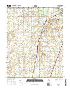 Miami SW Oklahoma Current topographic map, 1:24000 scale, 7.5 X 7.5 Minute, Year 2016