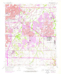 Midwest City Oklahoma Historical topographic map, 1:24000 scale, 7.5 X 7.5 Minute, Year 1956