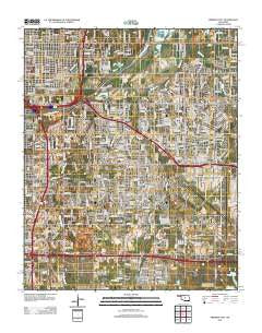Midwest City Oklahoma Historical topographic map, 1:24000 scale, 7.5 X 7.5 Minute, Year 2012