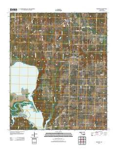 Milburn Oklahoma Historical topographic map, 1:24000 scale, 7.5 X 7.5 Minute, Year 2012