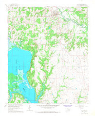 Milburn Oklahoma Historical topographic map, 1:24000 scale, 7.5 X 7.5 Minute, Year 1967