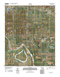Millerton Oklahoma Historical topographic map, 1:24000 scale, 7.5 X 7.5 Minute, Year 2010