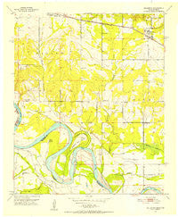 Millerton Oklahoma Historical topographic map, 1:24000 scale, 7.5 X 7.5 Minute, Year 1951