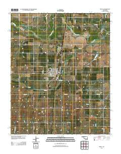 Minco Oklahoma Historical topographic map, 1:24000 scale, 7.5 X 7.5 Minute, Year 2012