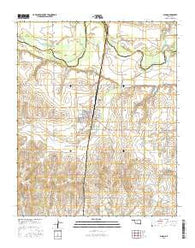 Minco Oklahoma Current topographic map, 1:24000 scale, 7.5 X 7.5 Minute, Year 2016