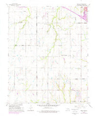 Minco NE Oklahoma Historical topographic map, 1:24000 scale, 7.5 X 7.5 Minute, Year 1966