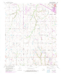 Minco NE Oklahoma Historical topographic map, 1:24000 scale, 7.5 X 7.5 Minute, Year 1966