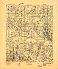 Minco Oklahoma Historical topographic map, 1:62500 scale, 15 X 15 Minute, Year 1893