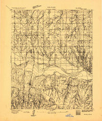 Minco Oklahoma Historical topographic map, 1:62500 scale, 15 X 15 Minute, Year 1893