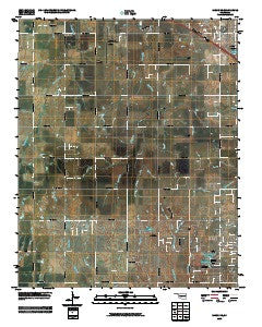 Minco NE Oklahoma Historical topographic map, 1:24000 scale, 7.5 X 7.5 Minute, Year 2009