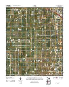 Minco NE Oklahoma Historical topographic map, 1:24000 scale, 7.5 X 7.5 Minute, Year 2012