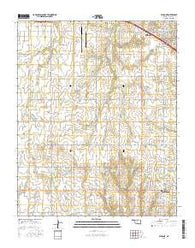 Minco NE Oklahoma Current topographic map, 1:24000 scale, 7.5 X 7.5 Minute, Year 2016