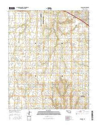 Minco NE Oklahoma Current topographic map, 1:24000 scale, 7.5 X 7.5 Minute, Year 2016