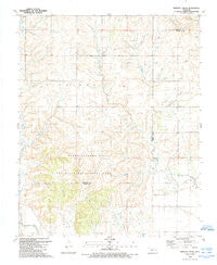 Minnow Creek Oklahoma Historical topographic map, 1:24000 scale, 7.5 X 7.5 Minute, Year 1989