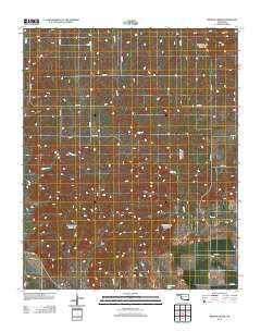 Minnow Creek Oklahoma Historical topographic map, 1:24000 scale, 7.5 X 7.5 Minute, Year 2012