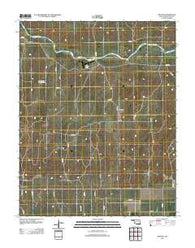 Mocane Oklahoma Historical topographic map, 1:24000 scale, 7.5 X 7.5 Minute, Year 2012