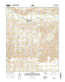 Mocane Oklahoma Current topographic map, 1:24000 scale, 7.5 X 7.5 Minute, Year 2016