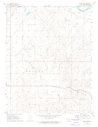 Mocane NW Oklahoma Historical topographic map, 1:24000 scale, 7.5 X 7.5 Minute, Year 1970