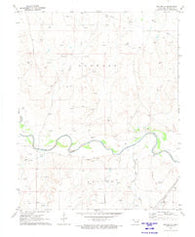 Mocane SE Oklahoma Historical topographic map, 1:24000 scale, 7.5 X 7.5 Minute, Year 1970