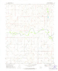 Mocane SW Oklahoma Historical topographic map, 1:24000 scale, 7.5 X 7.5 Minute, Year 1971