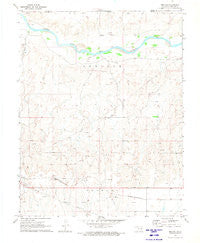 Mocane Oklahoma Historical topographic map, 1:24000 scale, 7.5 X 7.5 Minute, Year 1970
