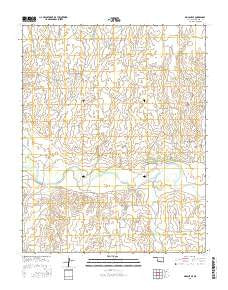Mocane SE Oklahoma Current topographic map, 1:24000 scale, 7.5 X 7.5 Minute, Year 2016