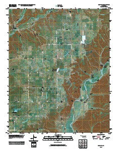 Moodys Oklahoma Historical topographic map, 1:24000 scale, 7.5 X 7.5 Minute, Year 2010