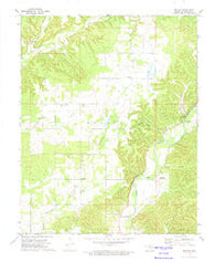 Moodys Oklahoma Historical topographic map, 1:24000 scale, 7.5 X 7.5 Minute, Year 1972