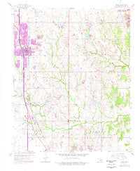 Moore Oklahoma Historical topographic map, 1:24000 scale, 7.5 X 7.5 Minute, Year 1956