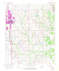 Moore Oklahoma Historical topographic map, 1:24000 scale, 7.5 X 7.5 Minute, Year 1956