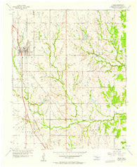 Moore Oklahoma Historical topographic map, 1:24000 scale, 7.5 X 7.5 Minute, Year 1956