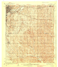 Moore Oklahoma Historical topographic map, 1:62500 scale, 15 X 15 Minute, Year 1938