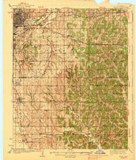 Moore Oklahoma Historical topographic map, 1:62500 scale, 15 X 15 Minute, Year 1938