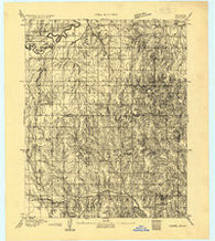 Moore Oklahoma Historical topographic map, 1:62500 scale, 15 X 15 Minute, Year 1892