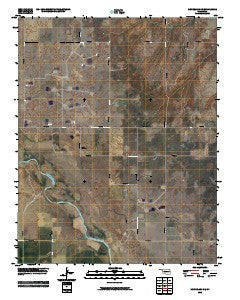 Mooreland SE Oklahoma Historical topographic map, 1:24000 scale, 7.5 X 7.5 Minute, Year 2010