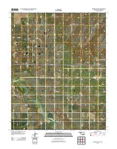 Mooreland SE Oklahoma Historical topographic map, 1:24000 scale, 7.5 X 7.5 Minute, Year 2012