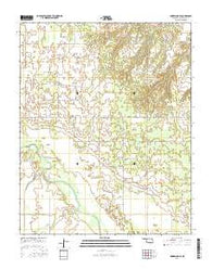 Mooreland SE Oklahoma Current topographic map, 1:24000 scale, 7.5 X 7.5 Minute, Year 2016