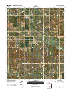 Mooreland SW Oklahoma Historical topographic map, 1:24000 scale, 7.5 X 7.5 Minute, Year 2012