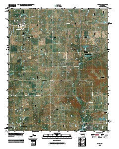 Morris Oklahoma Historical topographic map, 1:24000 scale, 7.5 X 7.5 Minute, Year 2010