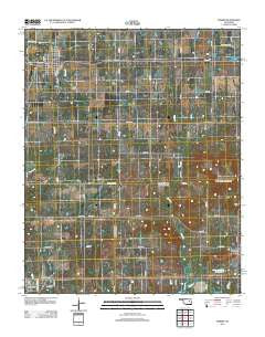 Morris Oklahoma Historical topographic map, 1:24000 scale, 7.5 X 7.5 Minute, Year 2012