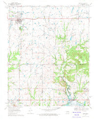 Morris Oklahoma Historical topographic map, 1:24000 scale, 7.5 X 7.5 Minute, Year 1970