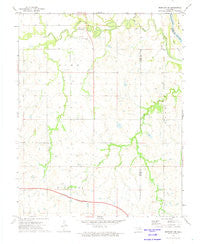 Morrison NE Oklahoma Historical topographic map, 1:24000 scale, 7.5 X 7.5 Minute, Year 1972