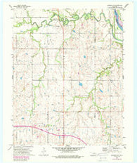 Morrison NE Oklahoma Historical topographic map, 1:24000 scale, 7.5 X 7.5 Minute, Year 1972