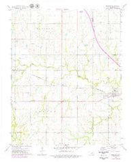 Morrison Oklahoma Historical topographic map, 1:24000 scale, 7.5 X 7.5 Minute, Year 1972