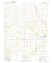 Morrison Oklahoma Historical topographic map, 1:24000 scale, 7.5 X 7.5 Minute, Year 1972