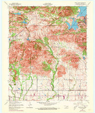 Mount Scott Oklahoma Historical topographic map, 1:24000 scale, 7.5 X 7.5 Minute, Year 1956