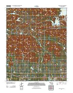 Mount Scott Oklahoma Historical topographic map, 1:24000 scale, 7.5 X 7.5 Minute, Year 2012