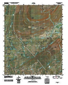 Moyers Oklahoma Historical topographic map, 1:24000 scale, 7.5 X 7.5 Minute, Year 2010